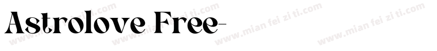Astrolove Free字体转换